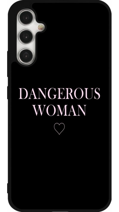 Coque Samsung Galaxy A34 5G - Silicone rigide noir Dangerous woman