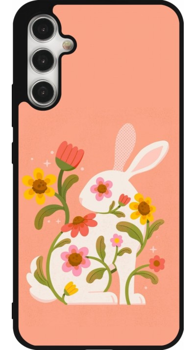 Samsung Galaxy A34 5G Case Hülle - Silikon schwarz Easter 2026 Rabbit collage