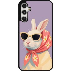 Samsung Galaxy A34 5G Case Hülle - Silikon schwarz Easter 2026 Rabbit with scarf
