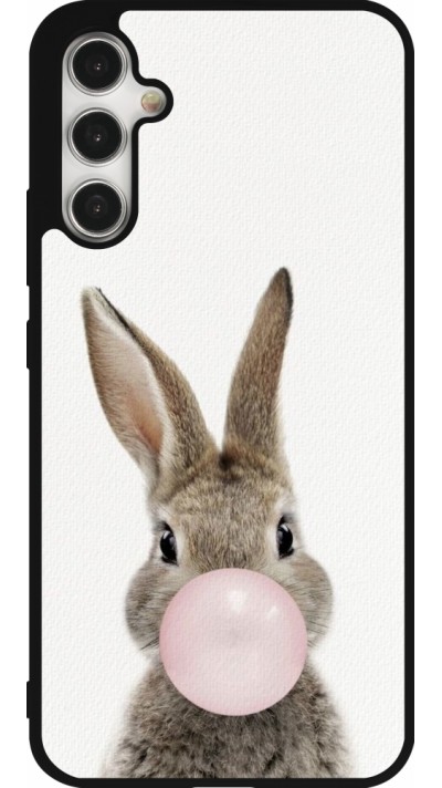 Samsung Galaxy A34 5G Case Hülle - Silikon schwarz Easter 2023 bubble gum bunny