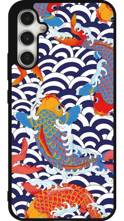 Samsung Galaxy A34 5G Case Hülle - Silikon schwarz Easter 2023 japanese fish