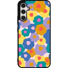 Samsung Galaxy A34 5G Case Hülle - Silikon schwarz Easter 2024 flower power