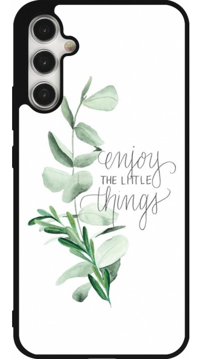 Samsung Galaxy A34 5G Case Hülle - Silikon schwarz Enjoy the little things