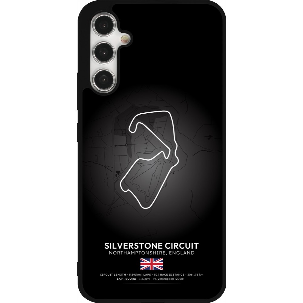 Samsung Galaxy A34 5G Case Hülle - Silikon schwarz F1 Track 2025 Great Britan