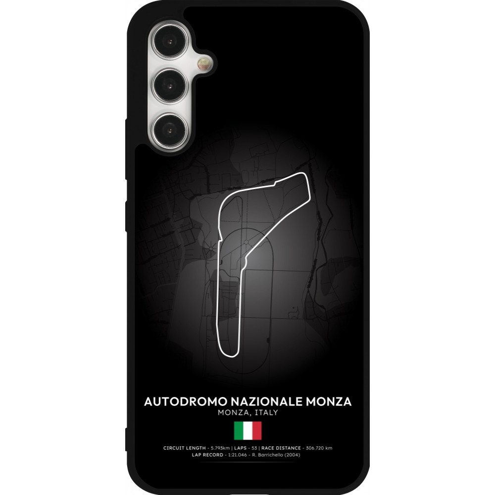 Samsung Galaxy A34 5G Case Hülle - Silikon schwarz F1 Track 2025 Italy