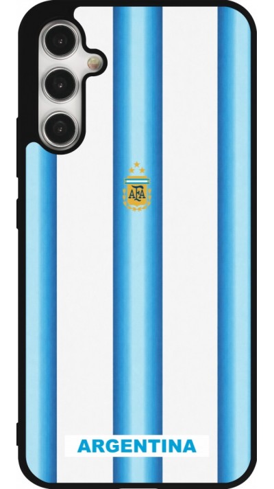 Samsung Galaxy A34 5G Case Hülle - Silikon schwarz Argentinien 2026 personalisierbares Fussballtrikot