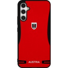 Coque Samsung Galaxy A34 5G - Silicone rigide noir Maillot de football Autriche 2026 personnalisable
