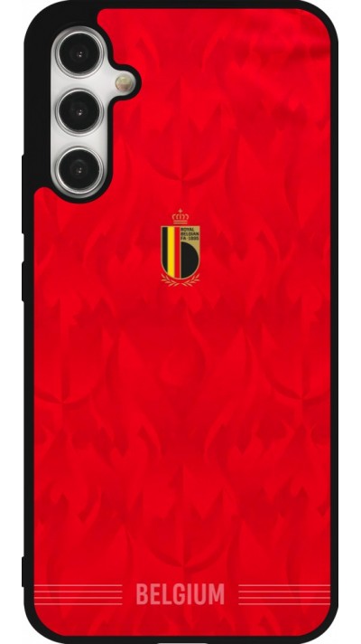 Samsung Galaxy A34 5G Case Hülle - Silikon schwarz Belgien 2026 personalisierbares Fussballtrikot