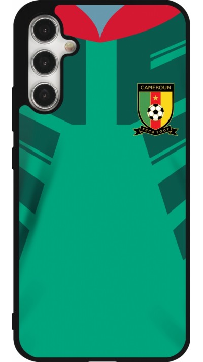 Coque Samsung Galaxy A34 5G - Silicone rigide noir Maillot de football Cameroun 2022 personnalisable