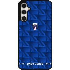 Samsung Galaxy A34 5G Case Hülle - Silikon schwarz Kap Verde 2026 personalisierbares Fussballtrikot