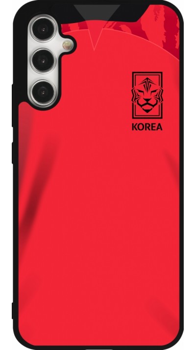 Samsung Galaxy A34 5G Case Hülle - Silikon schwarz Südkorea 2022 personalisierbares Fussballtrikot