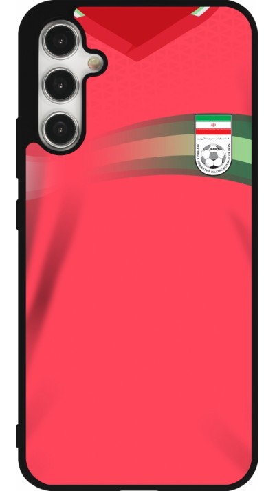 Coque Samsung Galaxy A34 5G - Silicone rigide noir Maillot de football Iran 2022 personnalisable