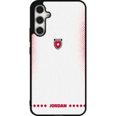 Samsung Galaxy A34 5G Case Hülle - Silikon schwarz Jordanien 2026 personalisierbares Fussballtrikot