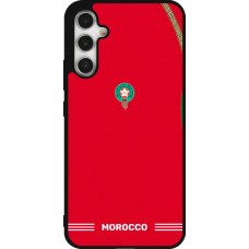 Coque Samsung Galaxy A34 5G - Silicone rigide noir Maillot de football Maroc 2026 personnalisable