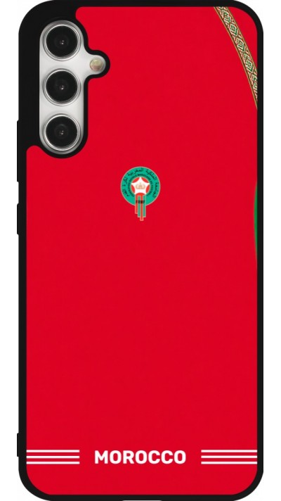 Samsung Galaxy A34 5G Case Hülle - Silikon schwarz Marokko 2026 personalisierbares Fussballtrikot