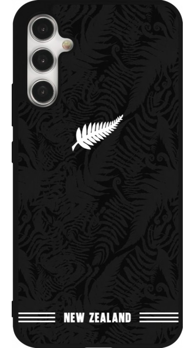 Samsung Galaxy A34 5G Case Hülle - Silikon schwarz Neuseeland 2026 personalisierbares Fussballtrikot