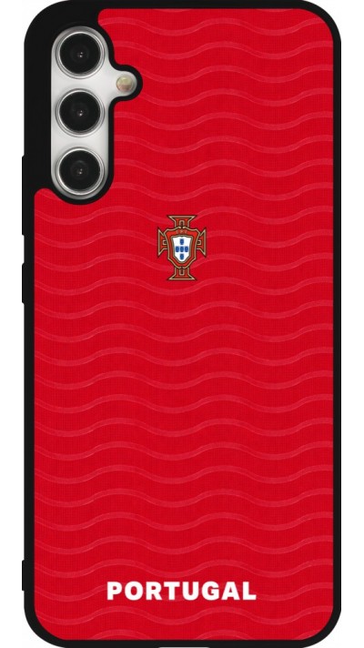 Samsung Galaxy A34 5G Case Hülle - Silikon schwarz Portugal 2026 personalisierbares Fussballtrikot