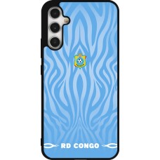 Samsung Galaxy A34 5G Case Hülle - Silikon schwarz Demokratische Republik Kongo 2026 personalisierbares Fussballtrikot