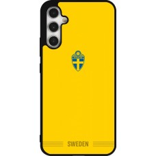 Samsung Galaxy A34 5G Case Hülle - Silikon schwarz Schweden 2026 personalisierbares Fussballtrikot