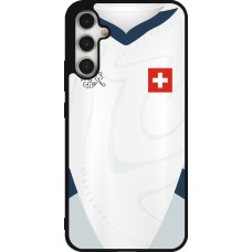 Samsung Galaxy A34 5G Case Hülle - Silikon schwarz Schweiz Away personalisierbares Fussballtrikot