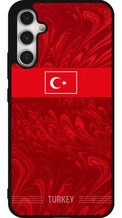 Samsung Galaxy A34 5G Case Hülle - Silikon schwarz Türkei 2026 personalisierbares Fussballtrikot