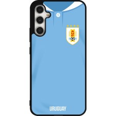 Samsung Galaxy A34 5G Case Hülle - Silikon schwarz Uruguay 2022 personalisierbares Fussballtrikot