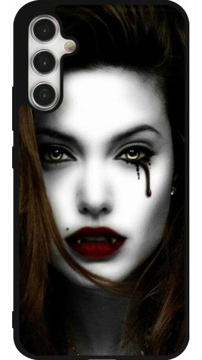 Samsung Galaxy A34 5G Case Hülle - Silikon schwarz Halloween 2023 gothic vampire