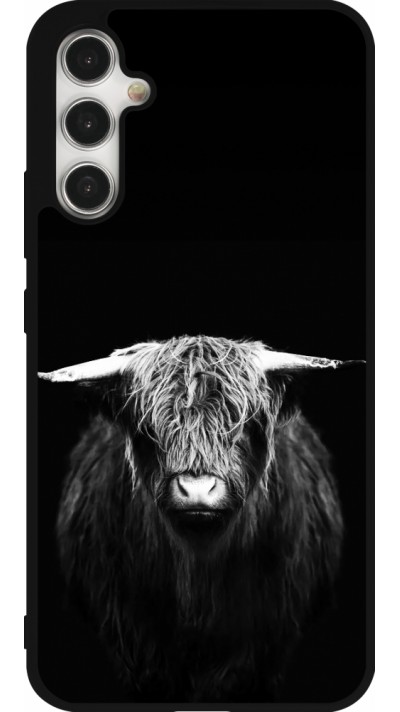 Samsung Galaxy A34 5G Case Hülle - Silikon schwarz Highland calf black