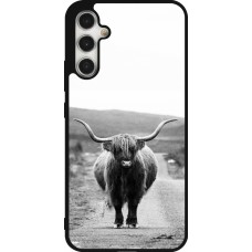 Samsung Galaxy A34 5G Case Hülle - Silikon schwarz Highland cattle