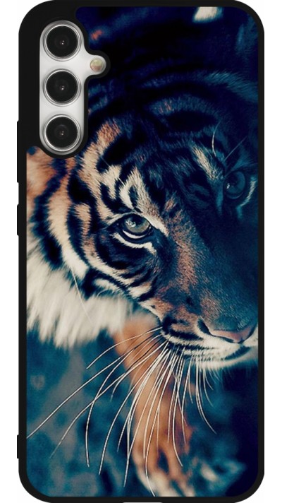 Coque Samsung Galaxy A34 5G - Silicone rigide noir Incredible Lion