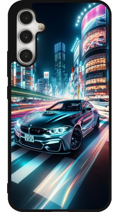 Samsung Galaxy A34 5G Case Hülle - Silikon schwarz BMW M4 Tokio Nacht