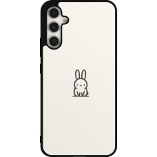 Coque Samsung Galaxy A34 5G - Silicone rigide noir Minimal bunny cutie