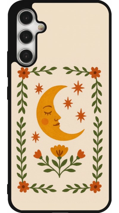 Samsung Galaxy A34 5G Case Hülle - Silikon schwarz Half moon stamp 2026