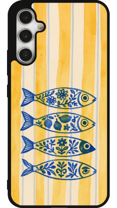 Samsung Galaxy A34 5G Case Hülle - Silikon schwarz Portuguese fish 2026