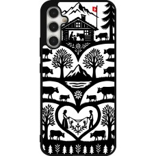 Coque Samsung Galaxy A34 5G - Silicone rigide noir Poya Suisse 2