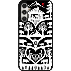 Coque Samsung Galaxy A34 5G - Silicone rigide noir Poya Suisse 2 noir