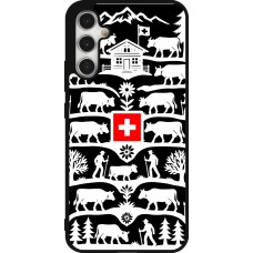 Coque Samsung Galaxy A34 5G - Silicone rigide noir Poya Suisse 3 noir