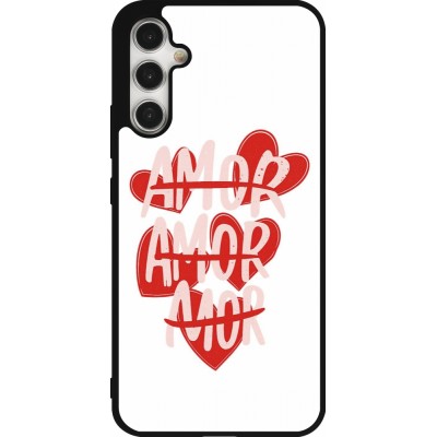 Coque Samsung Galaxy A34 5G - Silicone rigide noir Saint Valentines Day 26 Amor