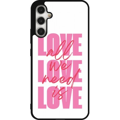 Coque Samsung Galaxy A34 5G - Silicone rigide noir Saint Valentines Day 26 Love all we need is