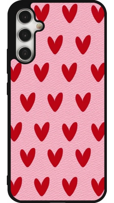 Coque Samsung Galaxy A34 5G - Silicone rigide noir Saint Valentines Day 26 Pattern heart