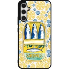 Samsung Galaxy A34 5G Case Hülle - Silikon schwarz Sardines in oil 2026