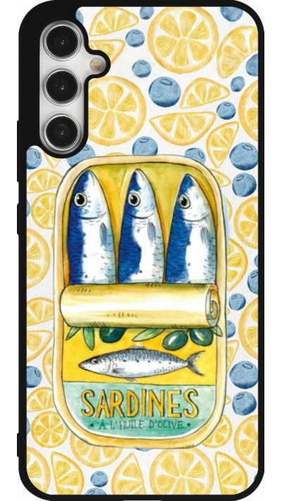 Samsung Galaxy A34 5G Case Hülle - Silikon schwarz Sardines in oil 2026
