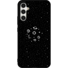 Samsung Galaxy A34 5G Case Hülle - Silikon schwarz Space Doodle
