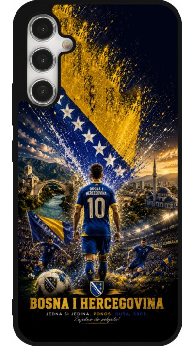 Samsung Galaxy A34 5G Case Hülle - Silikon schwarz Fussball Bosnien und Herzegowina splash 2026