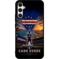 Samsung Galaxy A34 5G Case Hülle - Silikon schwarz Fussball Kap Verde splash 2026