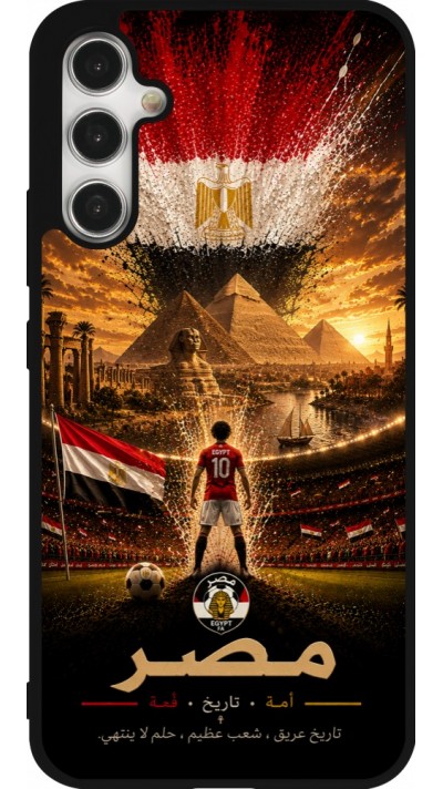 Samsung Galaxy A34 5G Case Hülle - Silikon schwarz Fussball Ägypten splash 2026