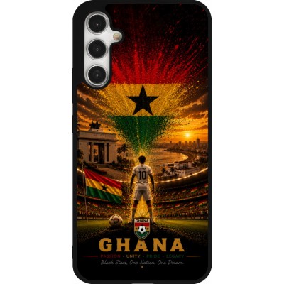 Samsung Galaxy A34 5G Case Hülle - Silikon schwarz Fussball Ghana splash 2026