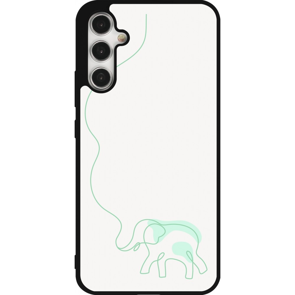 Samsung Galaxy A34 5G Case Hülle - Silikon schwarz Spring 23 baby elephant