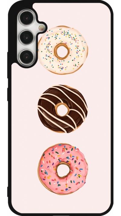 Samsung Galaxy A34 5G Case Hülle - Silikon schwarz Spring 23 donuts