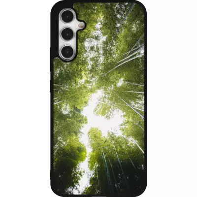 Samsung Galaxy A34 5G Case Hülle - Silikon schwarz Spring 23 forest blue sky